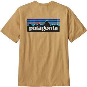 Patagonia Men's Cut P-6 Logo Responsibili Graphic Organic Cotton T Shirt Size S
